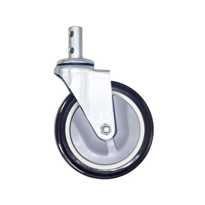 China SWIVEL SS 5 Inch Anti-Wire Carts Caster Wheels Laundry Basket Wheel for sale