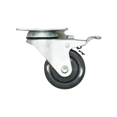 China Other SNKS 3 Inch 75mm High Quality PU Caster With Brake for sale