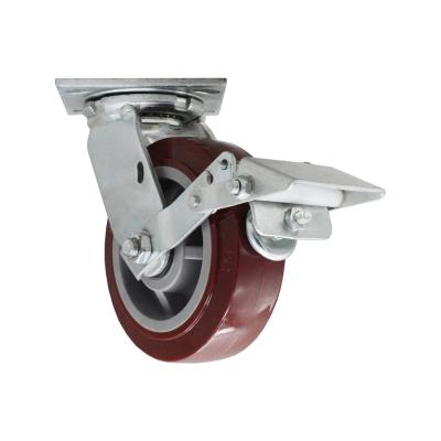 China Reference Datasheet STARDRAWING 4 5 6 8 Inch Heavy Duty PU Caster Wheels for sale