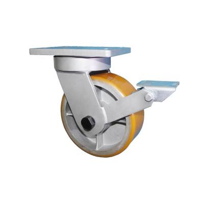 China Others SCF 1 Ton 1000kg Heavy Duty PU Caster Caster Wheels for sale