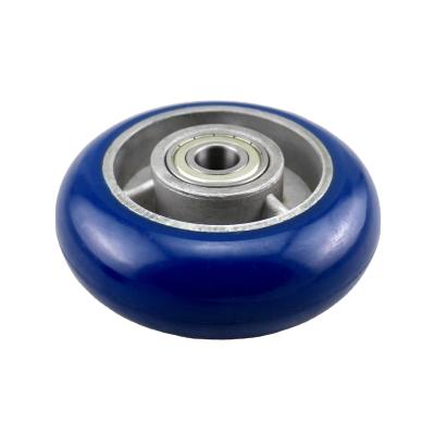 China Other SS Donut Tread 6 Inch PU Caster Wheel With Precision Ball Bearings for sale