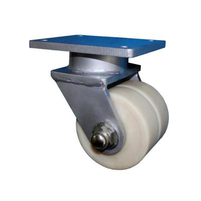 China Other 2 Ton SCF Load Double Wheel Casters Nylon Twin Wheels 4 5 6 8 10 Inch Options for sale