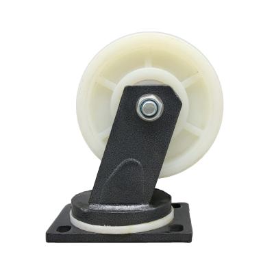 China SWIVEL SS 6 Inch Double Wheel Nylon Ball Bearing Heavy Duty Caster Swivel For Storage Rack for sale