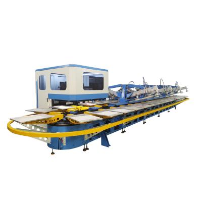 China Garment Stores KINWAH (DOPSING) Multi Colors Full Auto Digital Oval Screen T-shirt Printing Machine for sale