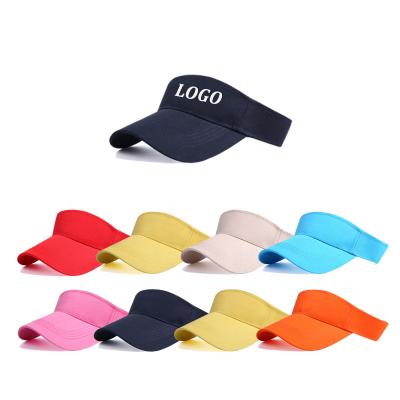 China Wholesale Custom Embroidery Printed Tennis Sun Visor Hat Spring And Summer WD-A73 Logo Outdoor Visor Adjustable Sun Quick Dry Hat for sale