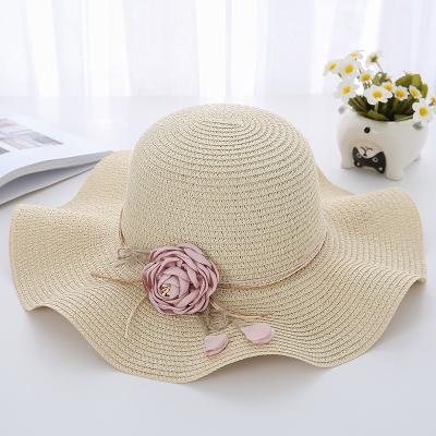 China Grass Straw Hat Flowers Female Panama Fedora Straw Hat Image Women Nature WD-A55 for sale