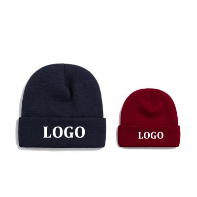 China WD-A114 COMMON 2023 Custom Acrylic Knitted Beanie Beanie With Custom Colorful Embroidered Logo for sale