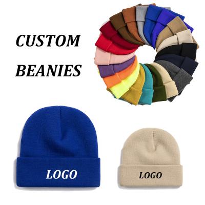 China COMMON WD-A118 Customized Hats Beanie Custom Beanie Black Knit Unisex Designer Beanie for sale