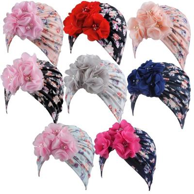 China WD-A68 Fashion Infant Printed Hat Baby Hair Accessories For Girls Children Wholesale 2023 for sale