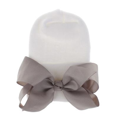 China WD-A65 Fashion Thickening Bow Hat for Baby Girls Turban and Boys Colorful High Stretch Elastic Beanie for Toddler for sale