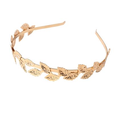 China New Fashion Women Hair Decoration WD-B03 Custom Made Lady Palace Style Alloy Flower Butterfly Leaf Metal Bead Headband Headpiece Hair Circle Jewelry for sale