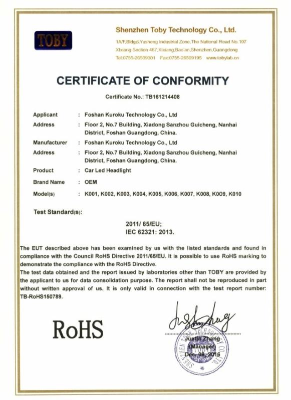 RoHS - Foshan Kuroku Electronics Co., Ltd.