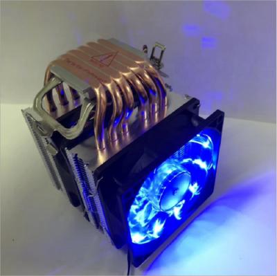 China Universal 3P 4 Pin Processor RGB LED Copper Heatpipe Cooler CPU Fan China for sale