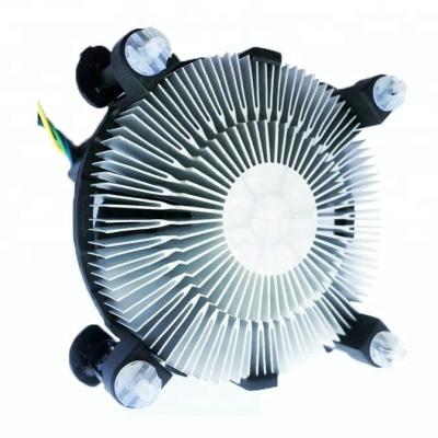 China Aliuminum heatsink 775pin 1156 pin cpu computer processor fan cooler factory direct supply for sale