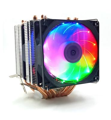 China Universal 3P 4 Pin Processor RGB LED Copper Heatpipe Cooler CPU Fan for sale