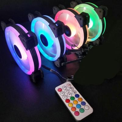 China Computer Case 12cm RGB Fan with RGB Controller Box (or ARGB Remote Controller Box) and Controller for PC Case for sale