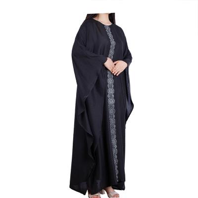 China 2021 modern casual comfortable cotton and linen long dress, linen and lace muslim long prayer dress for women for sale