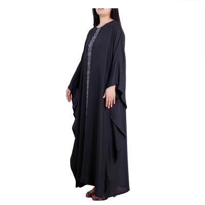 China 2021 modern casual comfortable cotton and muslim lace cover up women linen abaya long dress for women for sale