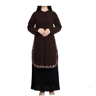 China Hot Sale Muslim Traditional Plazzo Formal Casual Daily Embroidery Clothing Kurti Set For Women A-Line Skirt Suit For Office Women Clothing for sale