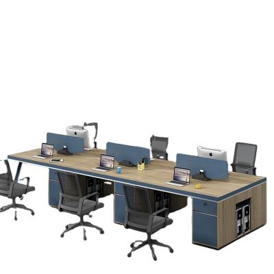 China combination Staff office desk workstation modern financial employee computer desk for sale