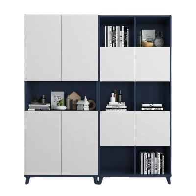 China combination boss office filing cabinet modern wooden file data storage display bookcase for sale