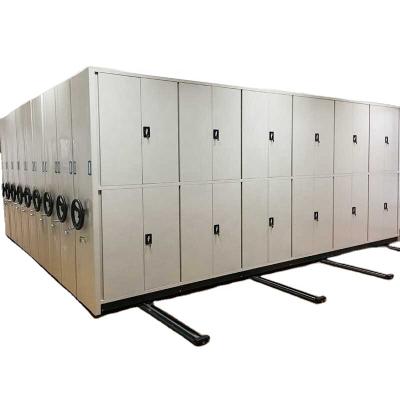 China Dense rack file room Dense cabinet mobile hand-cranked intelligent electric steel file rack bookshelf voucher file cabinet for sale