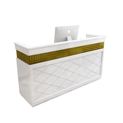 China Modern Clothing store beauty salon front desk Customized Office Small Reception Desk for sale