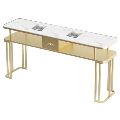 Κίνα cheap modern Manicure table with vacuum cleaner single marble beauty salon nail table and chair προς πώληση