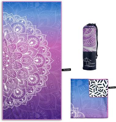 China Microfiber QUICK DRY lightweight compact beach towel for travel yoga sports for sale