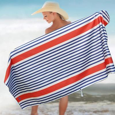 China QUICK DRY Custom Microfiber Printed Sand Free Beach Towel for sale