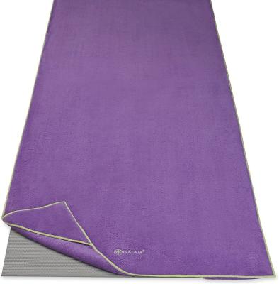 China QUICK DRY Custom Made Yoga Mat Towel Microfiber Mat-Sized Yoga Towel For Hot Yoga for sale