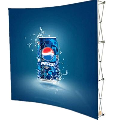 China Fixed Easy Pop Up Display Fabric Pop Up Rack Exhibition Wall Banner Trade Show for sale