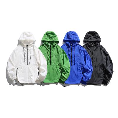 China Long Sleeve New Fashion Hot Summer Waterproof UV Protection Solid Color Hooded Sun-protective Clothing for sale