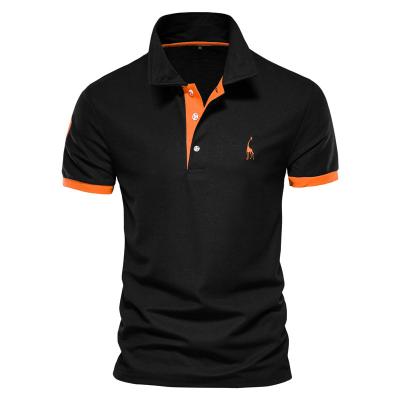 China High Quality Custom Logo Loose Casual Men's Retro Breathable Polo Shirts for sale