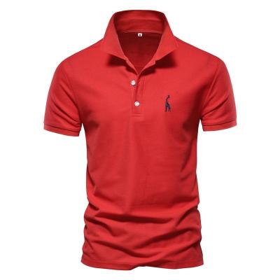 China New Breathable Summer Short Sleeve T-shirt Business Casual Wear Embroidered Men's Polo Shirts for sale