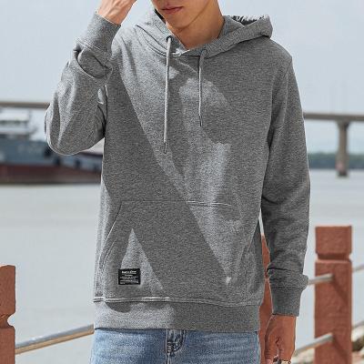 China Viable Mens Hoodies OEM Sweatshirts Size Casual Male Pullover Men's Long Sleeve Fashion Men's Solid Color Pocket Tops for sale