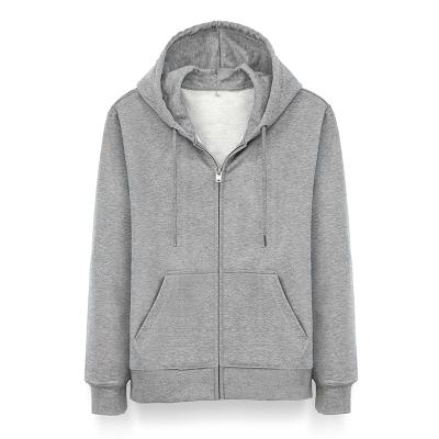 China Viable Wholesale Custom Simple Zipper Design Solid Color Casual Men's Hoodie for sale