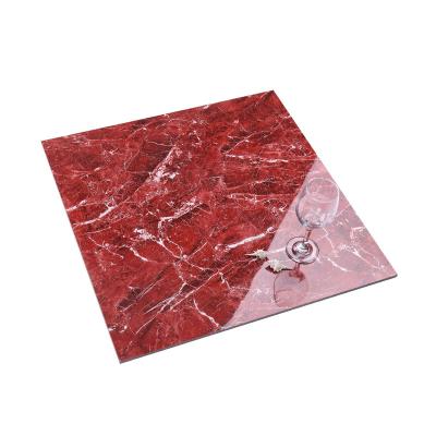 China Europe Customized Size 60x60cm 3D Building Materials Cheap Marble Ceramic Floor Red Tiles Classic Modern Hotel Glazed Tiles for sale