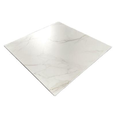 China Europe Ceramic Bathroom Non Slip 60x60 White Marble Porcelain Matte Floor Tiles for sale