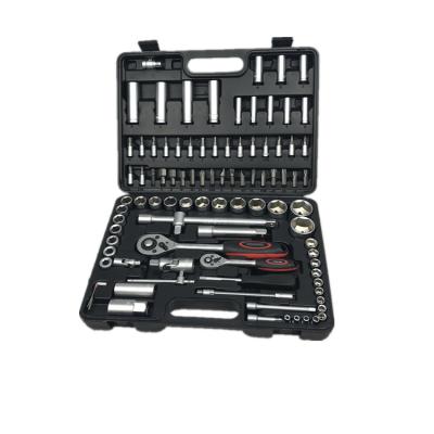 China 94pcs Car and Bicycle Repair Tool Kit Auto Repair Socket Set Bike Tool Kit Maker Hardware Tools Without Heat Treatment for sale