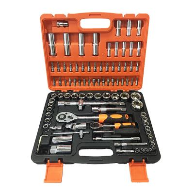 China DIY Tool Quality 108PCS Ratchet Wrench Hand Socket Wrench Tool Kit Premium Auto Tool for sale