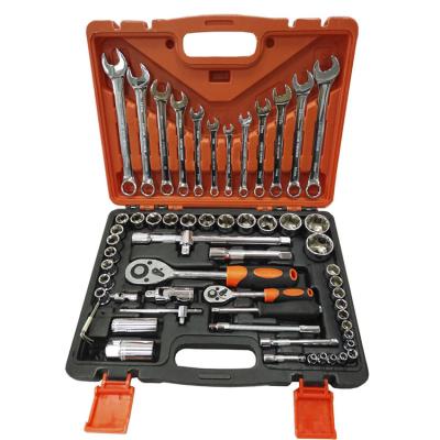 China Auto Repair 61 Pieces High Quality Mechanic Tool Socket Wrench Kit Auto Repair Set for sale