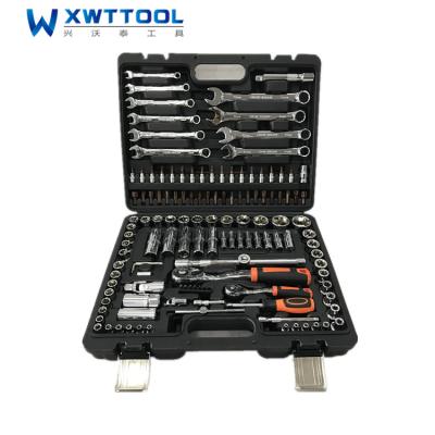 China Household repair tool kit; 128pcs Car Repair Tool Kit DIY Tool Kit Socket Wrench Tool Box for sale