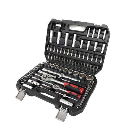 China Household repair tool kit; 108pcs Car Repair Tool Kit Socket Wrench Tool Kit Carbon Steel DIY Tool Box for sale