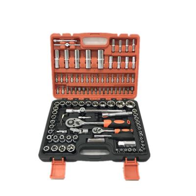 China Car and bicycle repair tool kit; 108pcs Household Tool Kit Socket Tool Kit For Auto Kit Carbon Steel Socket Wrench Set for sale