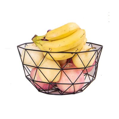 China Viable Hot Sale Home Decor Wholesales Colorful Metal Wire Fruit Storage Basket, Basket Food Storage for sale