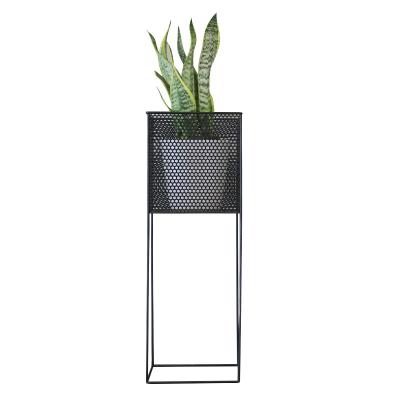 China CLASSIC Home Office Decor Plant Stand Metal Plant Stand with Flower Pot, Modern Indoor Plant Stands for sale