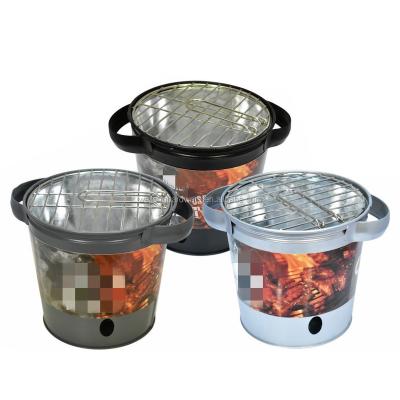 China New Portable Easily Assembled Home Multi Purpose Bucket Grill BBQ Bucket For Outdoor Travel Use for sale