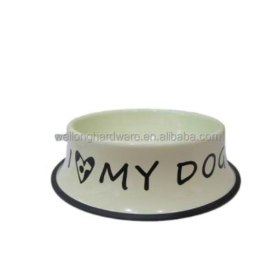 China Pet Sustainable Products Food Grade Galvanized Metal Suction Cup Pet Food Slow Feeder Dog Bowl for sale