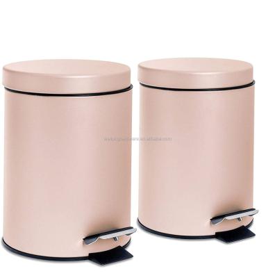 China 5L Pedal Bin Viable Metal Waste Bin With Pedal Household Waste Bin Ergonomic Design Different Colors for sale